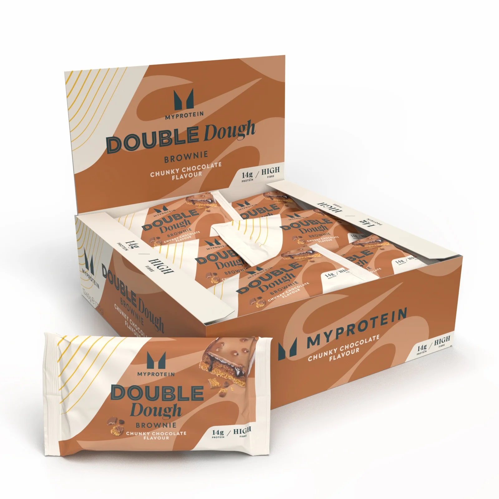 Brownie Double Dough - 12 x 60g - Chunky Chocolate Obraz 1