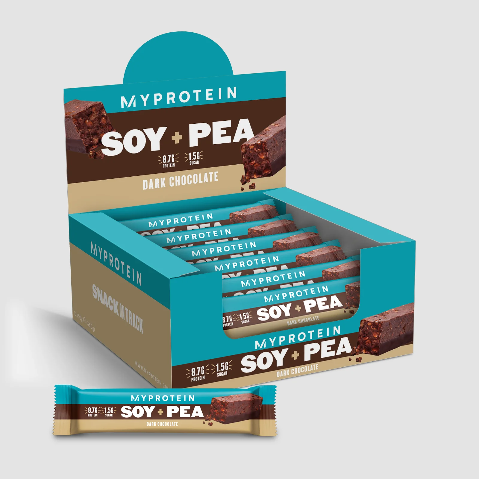 Batony Soy Pea - Dark Chocolate Obraz 1