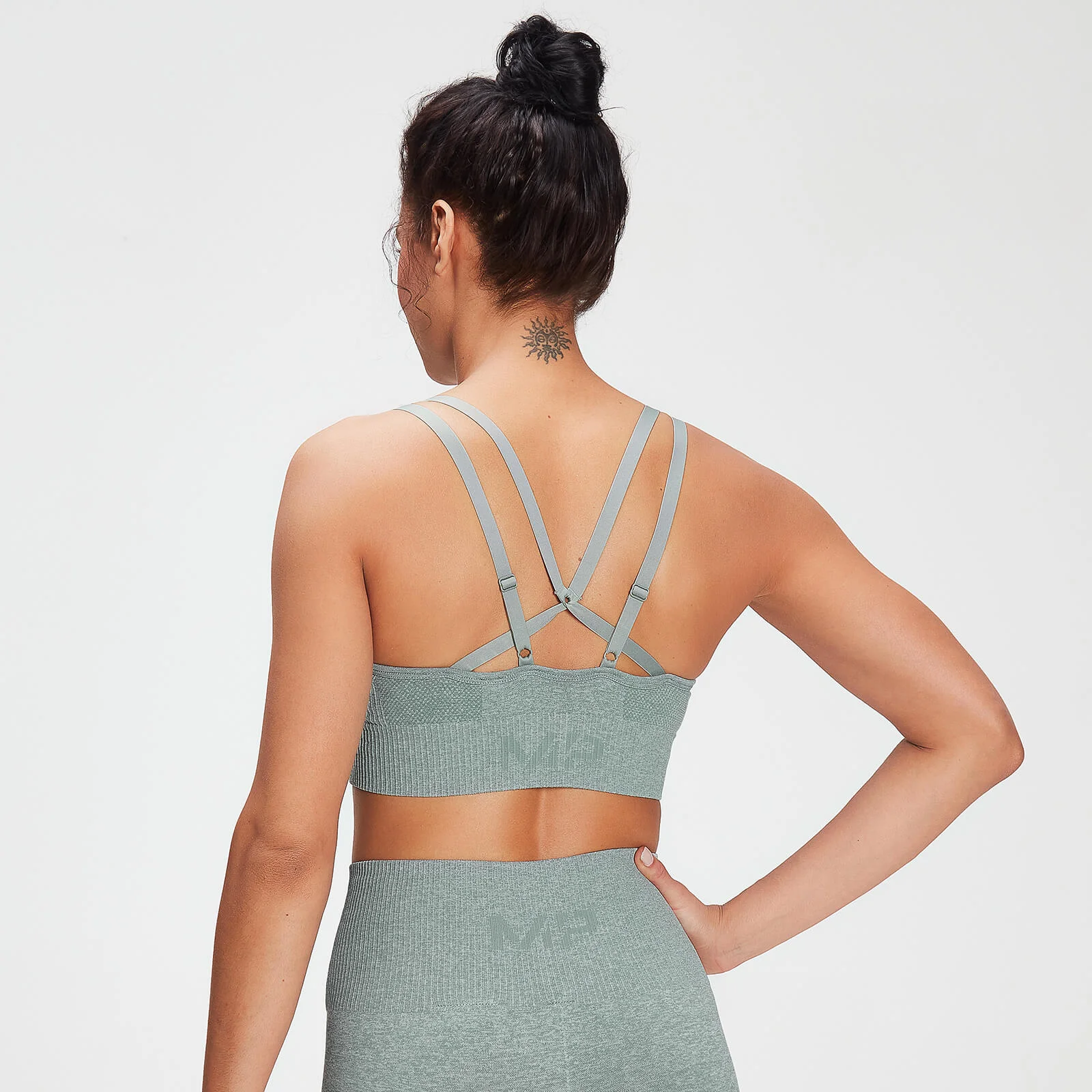 MP Women's Training Seamless Bra - Washed Green - XXS Obraz 1