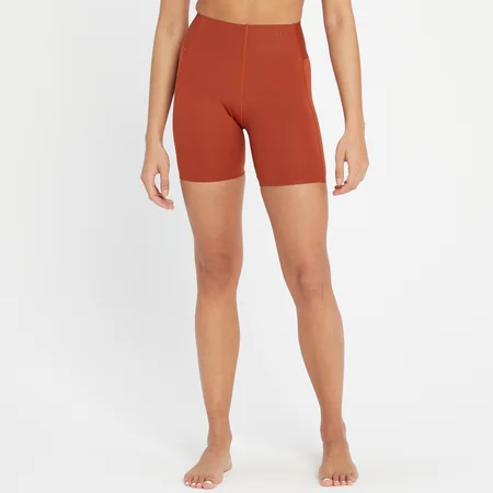 Damskie spodenki rowerowe z kolekcji Composure Repreve® MP – Burn Red