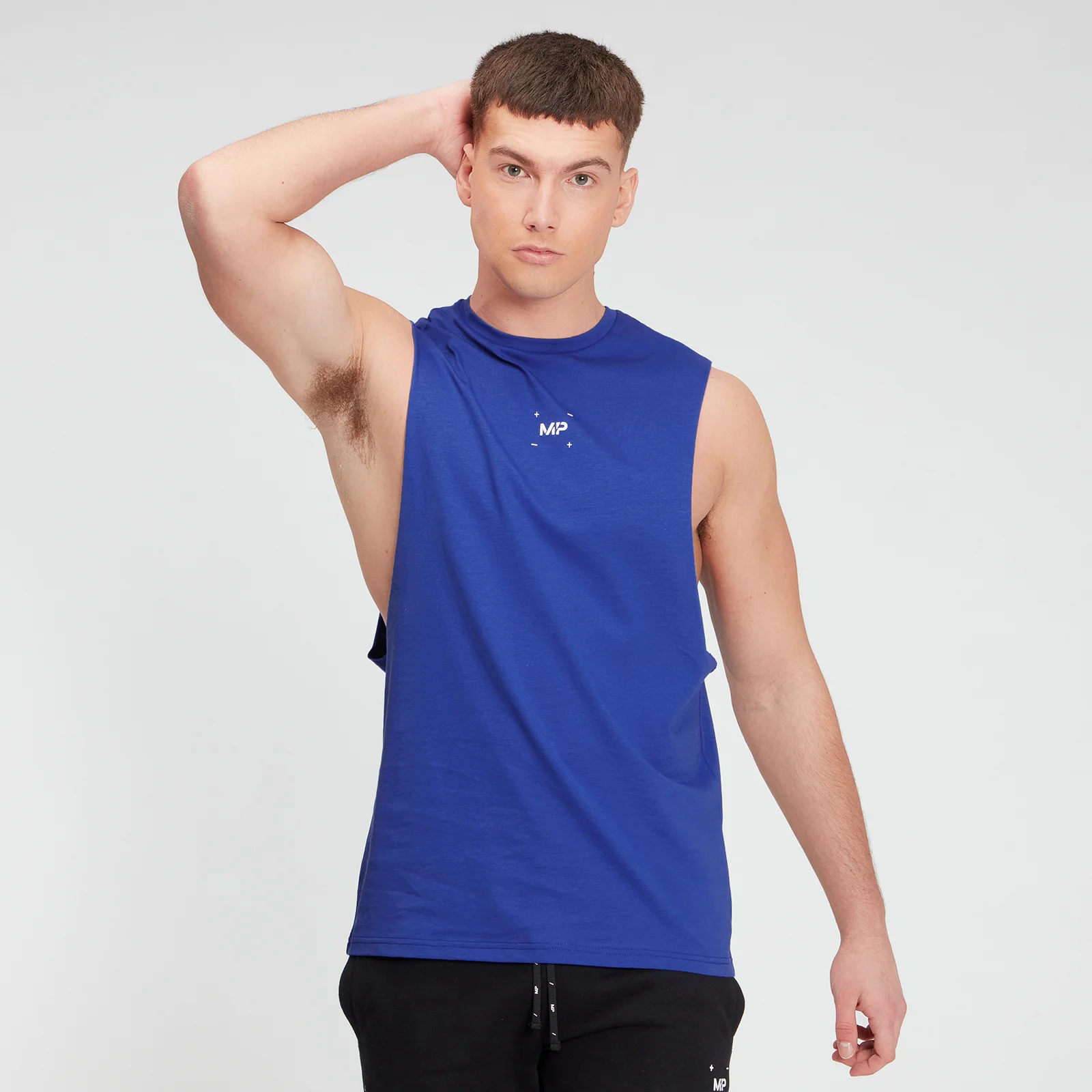 MP Men's Central Graphic Tank - Cobalt - XXS Obraz 1