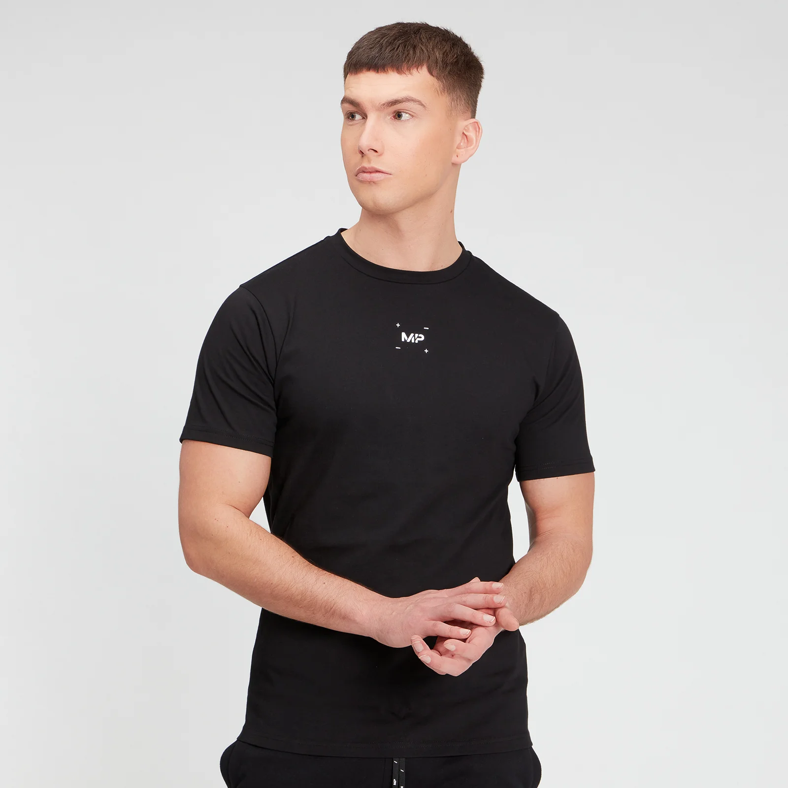 MP Men's Central Graphic Short Sleeve T-Shirt - Black - XXS Obraz 1