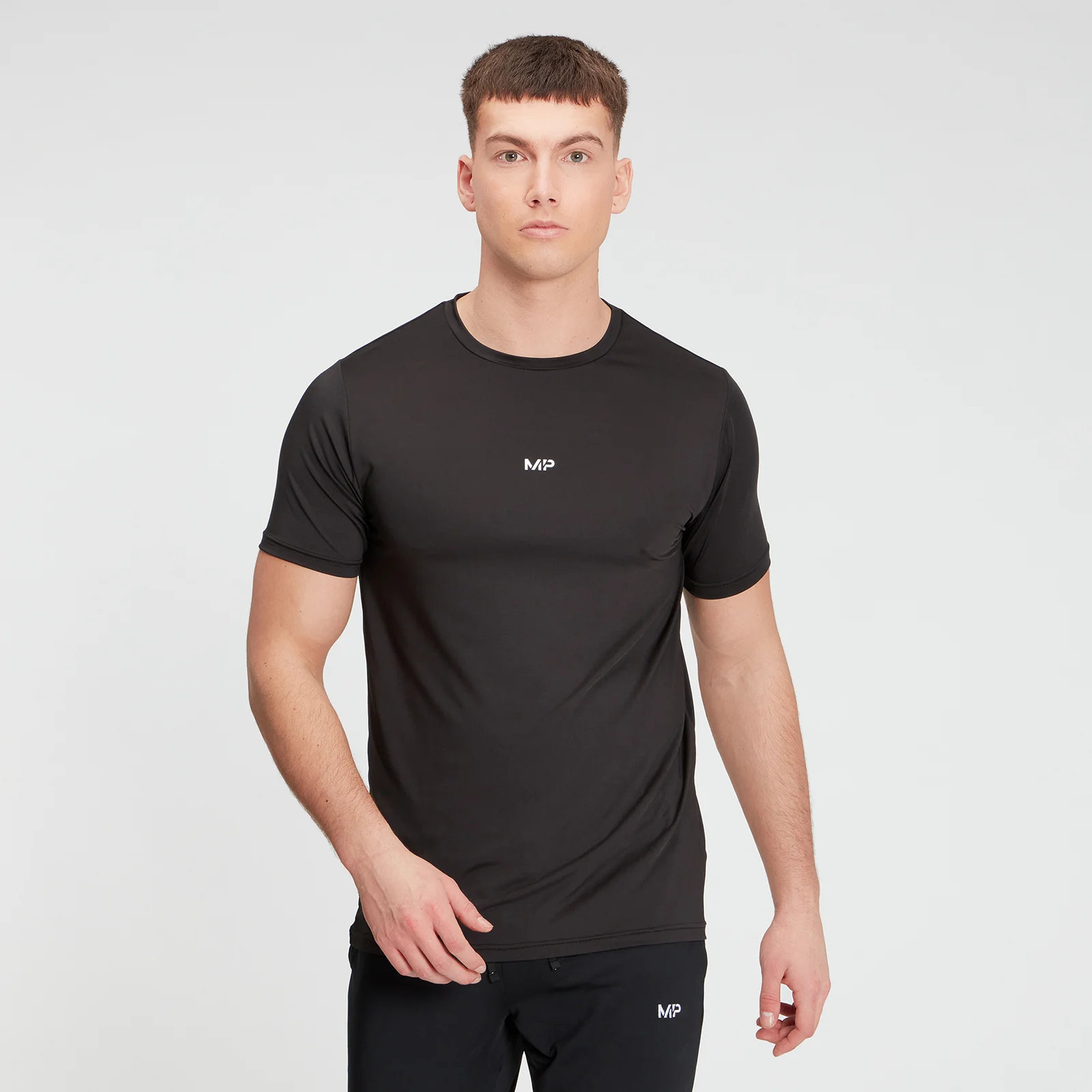 MP Men's Graphic Training Short Sleeve T-Shirt - Black - XXS Obraz 1