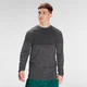 Męska koszulka bezszwowa z długim rękawem z kolekcji Essentials MP – Storm Grey Marl