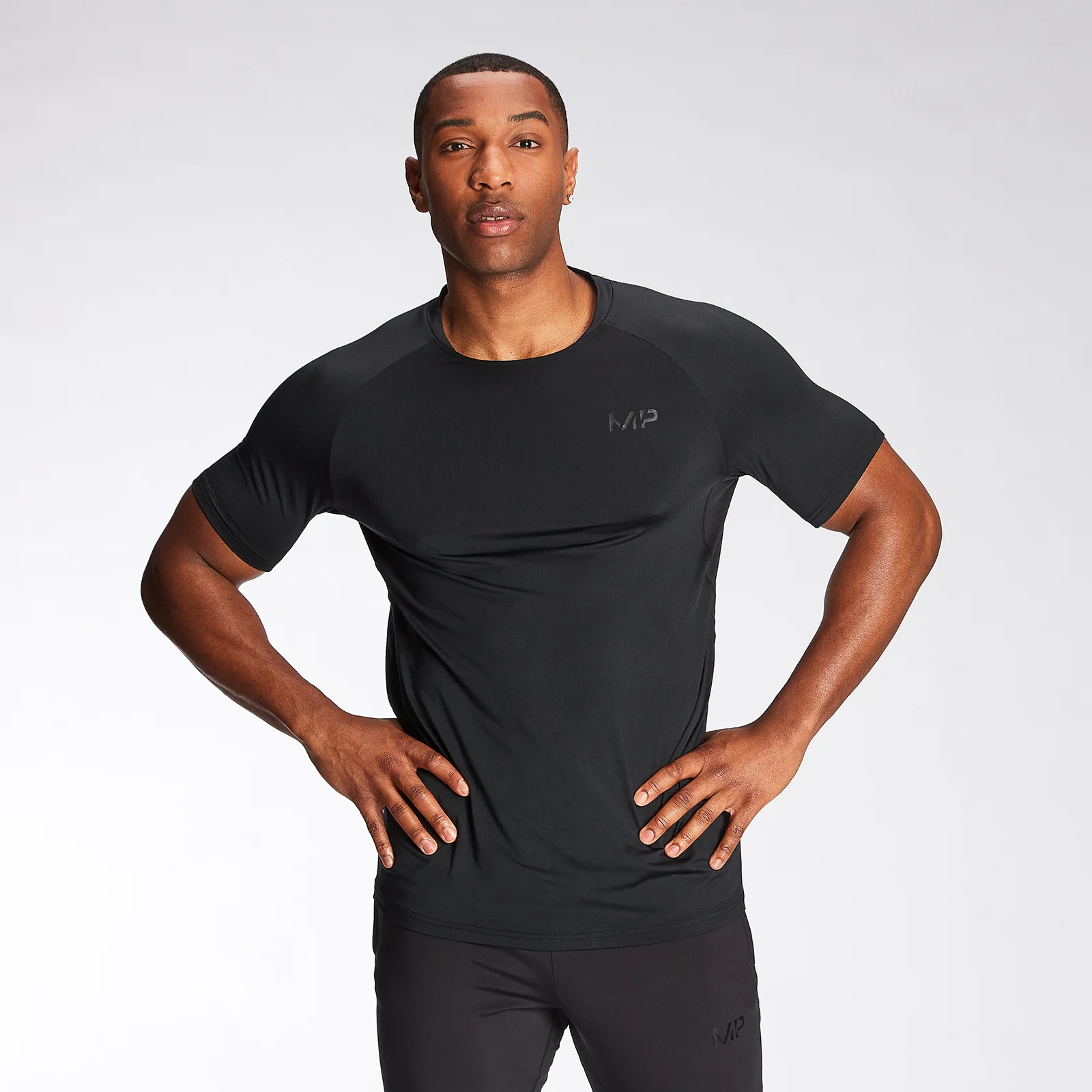MP Men's Agility Short Sleeve T-Shirt - Black - XXS Obraz 1