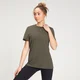 Damski T-shirt z kolekcji Essentials MP – ciemnooliwkowy
