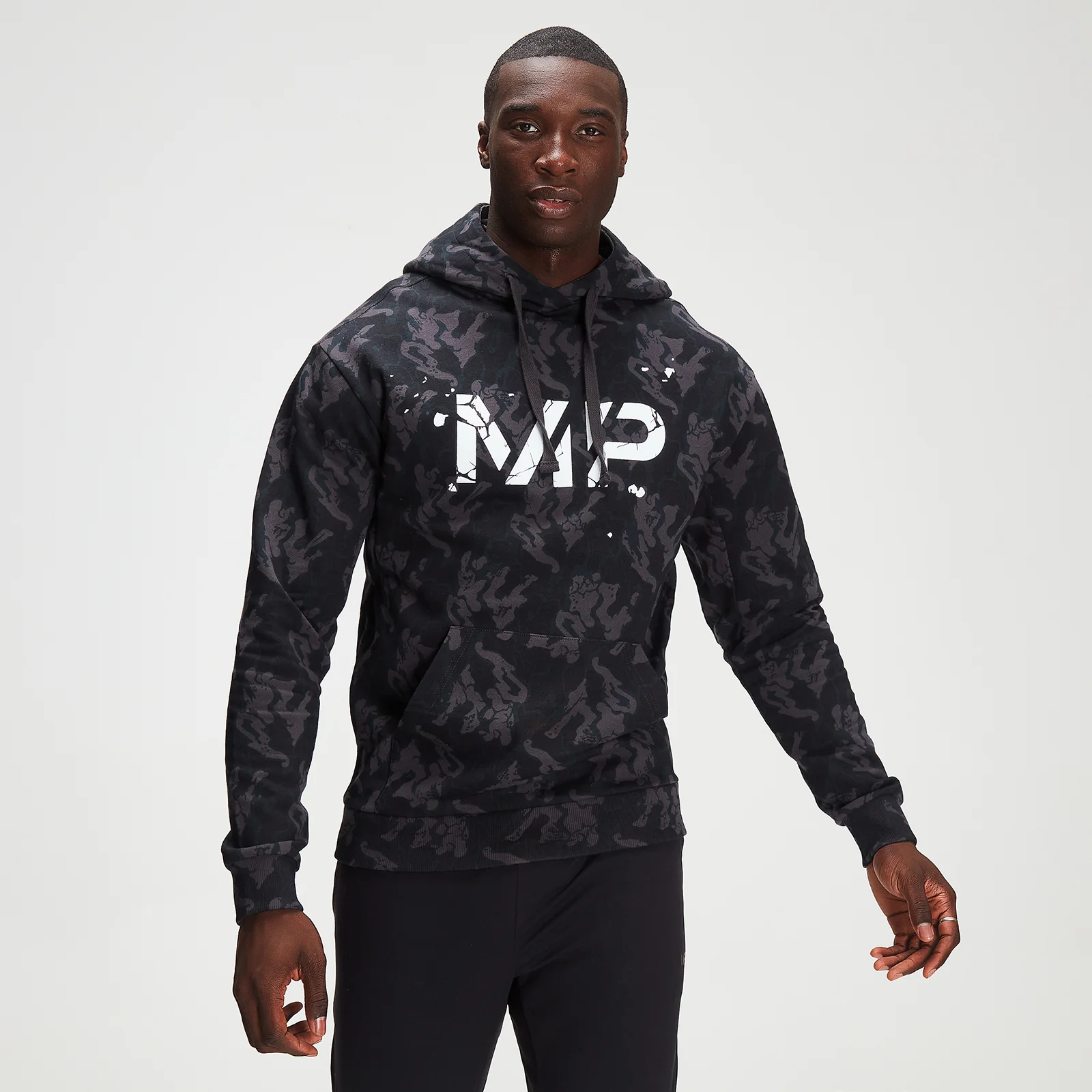Męska bluza z kapturem Camo z kolekcji Adapt MP – Black Camo - XXS Obraz 1