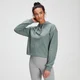 Damska bluza z kapturem z kolekcji Tonal Graphic MP – sprana zieleń