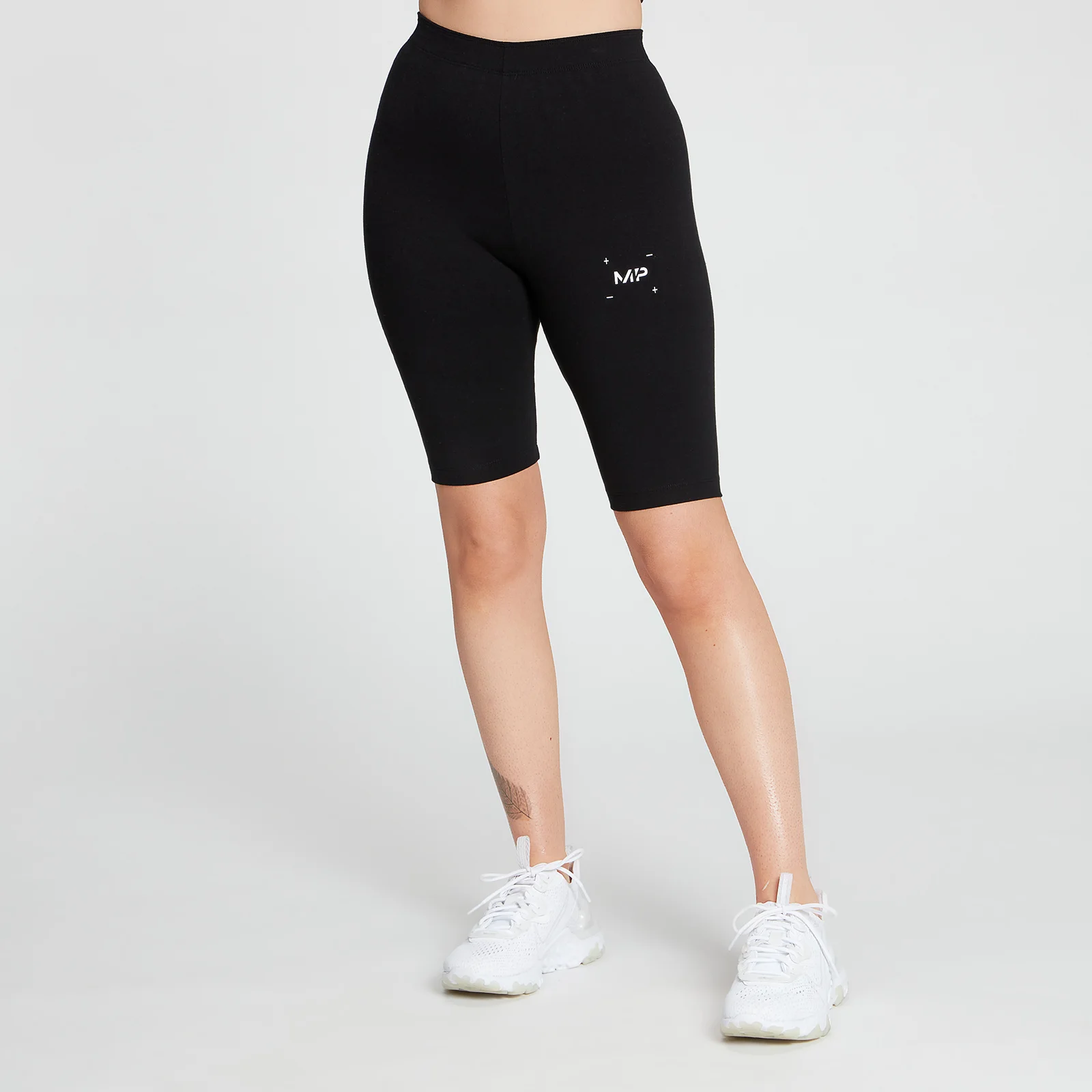MP Women's Central Graphic Cycling Shorts - Black - XXS Obraz 1