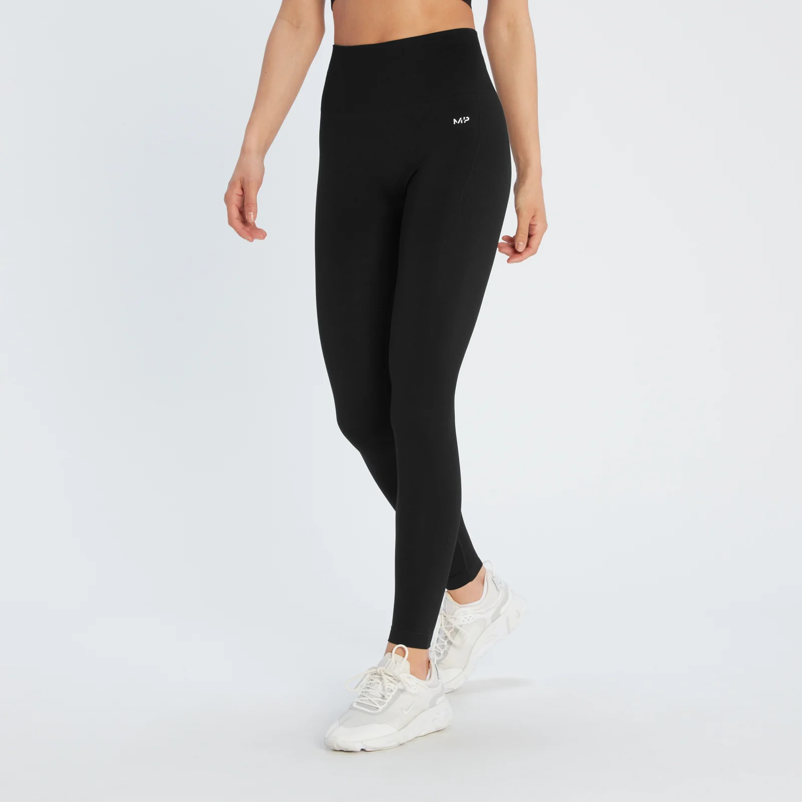 Damskie legginsy bezszwowe z kolekcji Shape MP – czarne - XXS Obraz 1