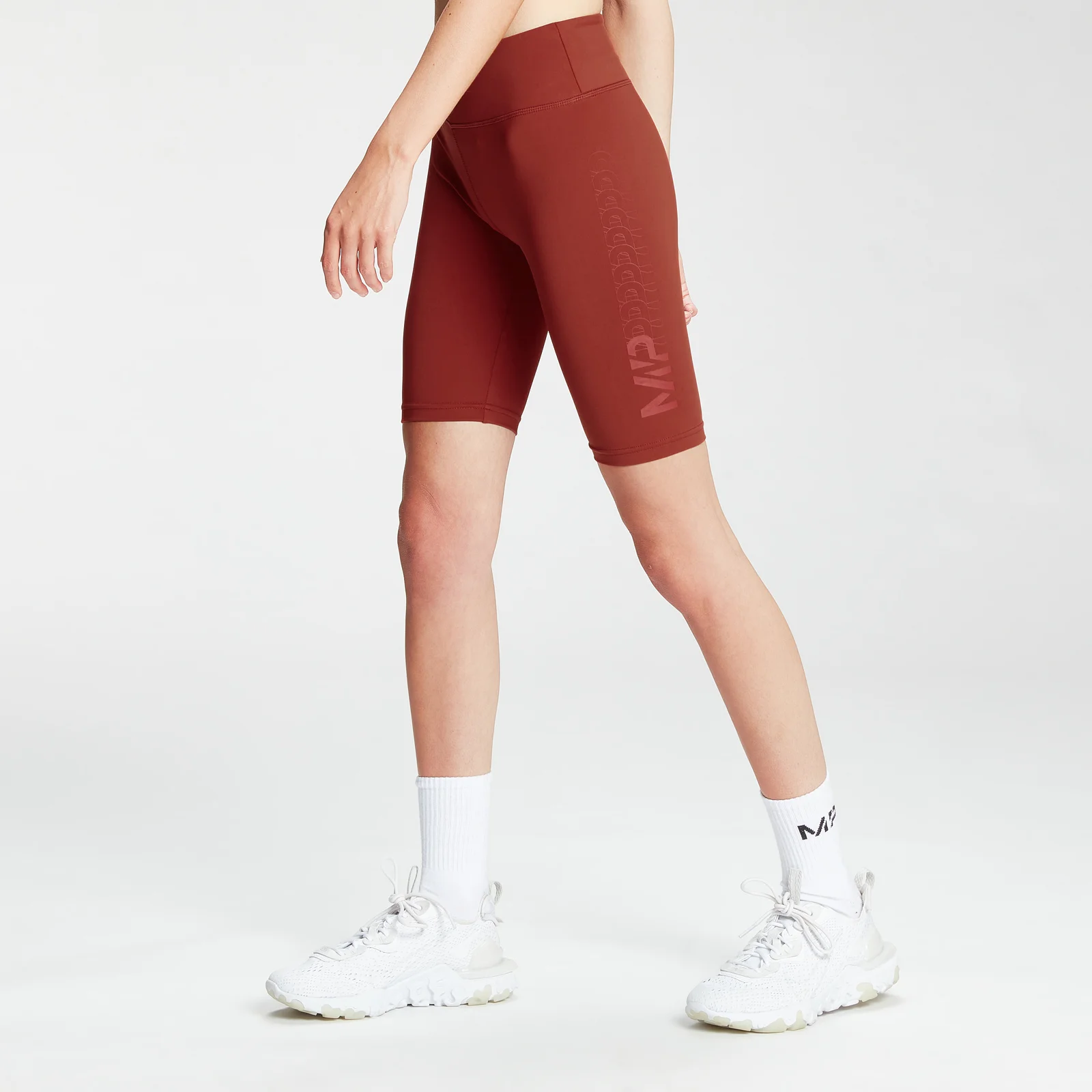 Damskie spodenki rowerowe z kolekcji Fade Graphic MP – Burnt Red - XXS Obraz 1