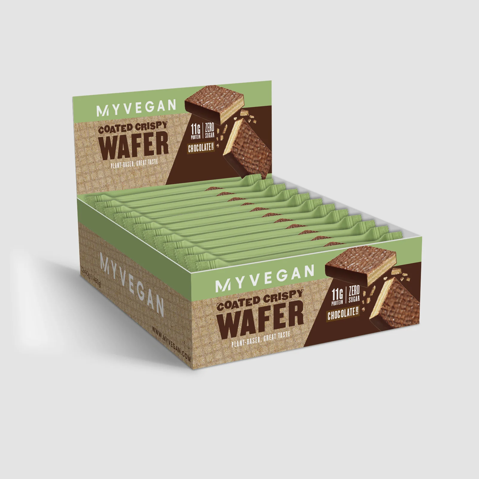 Vegan Coated Crispy Wafer - Czekolada Obraz 1