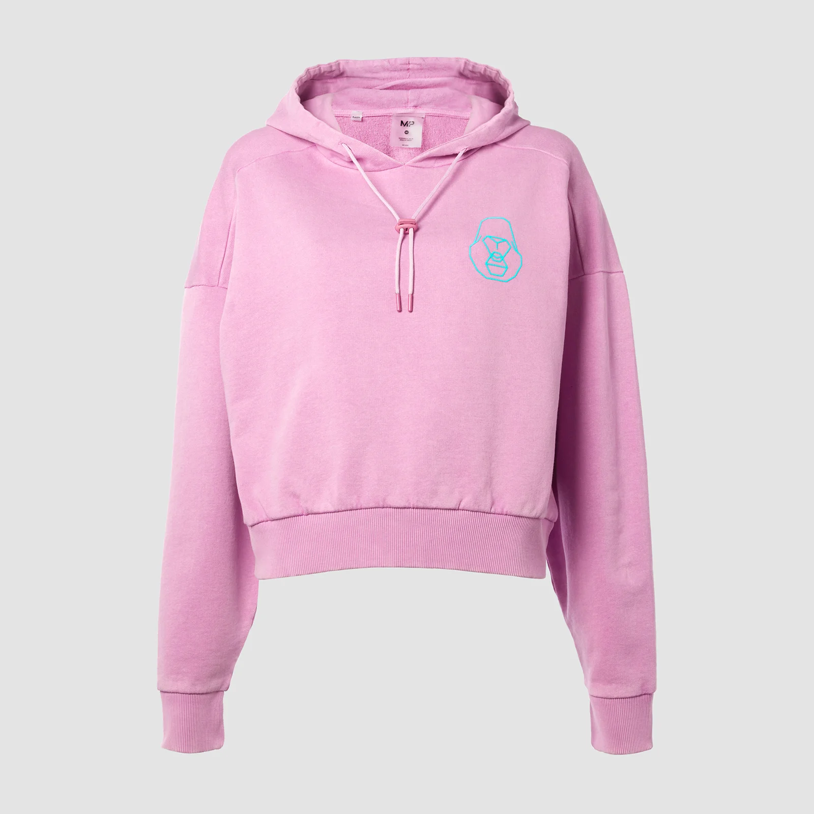 MP X Zack George Women's Washed Crop Hoodie - Pink Lavender - XXS Obraz 1