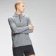Męska koszulka z suwakiem ¼ z kolekcji Velocity MP – Charcoal Marl