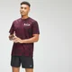 MP Men's Adapt Tie Dye Short Sleeve Oversized T-Shirt - Black/Merlot