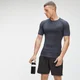 Męski T-shirt bezszwowy z kolekcji Tempo MP – grafitowy