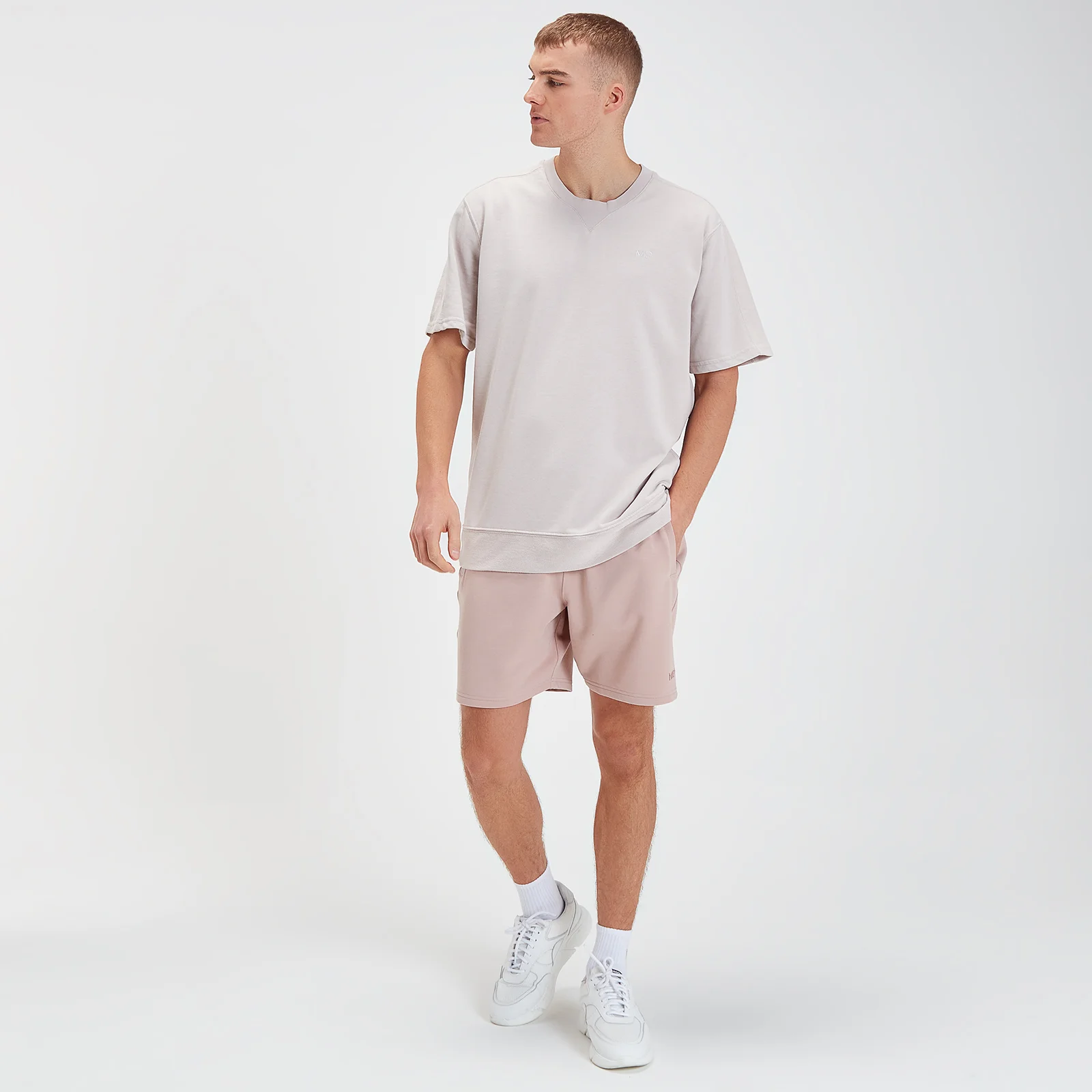 Męski T-shirt z krótkim rękawem z kolekcji Rest Day MP – Bone Grey - XXS Obraz 1