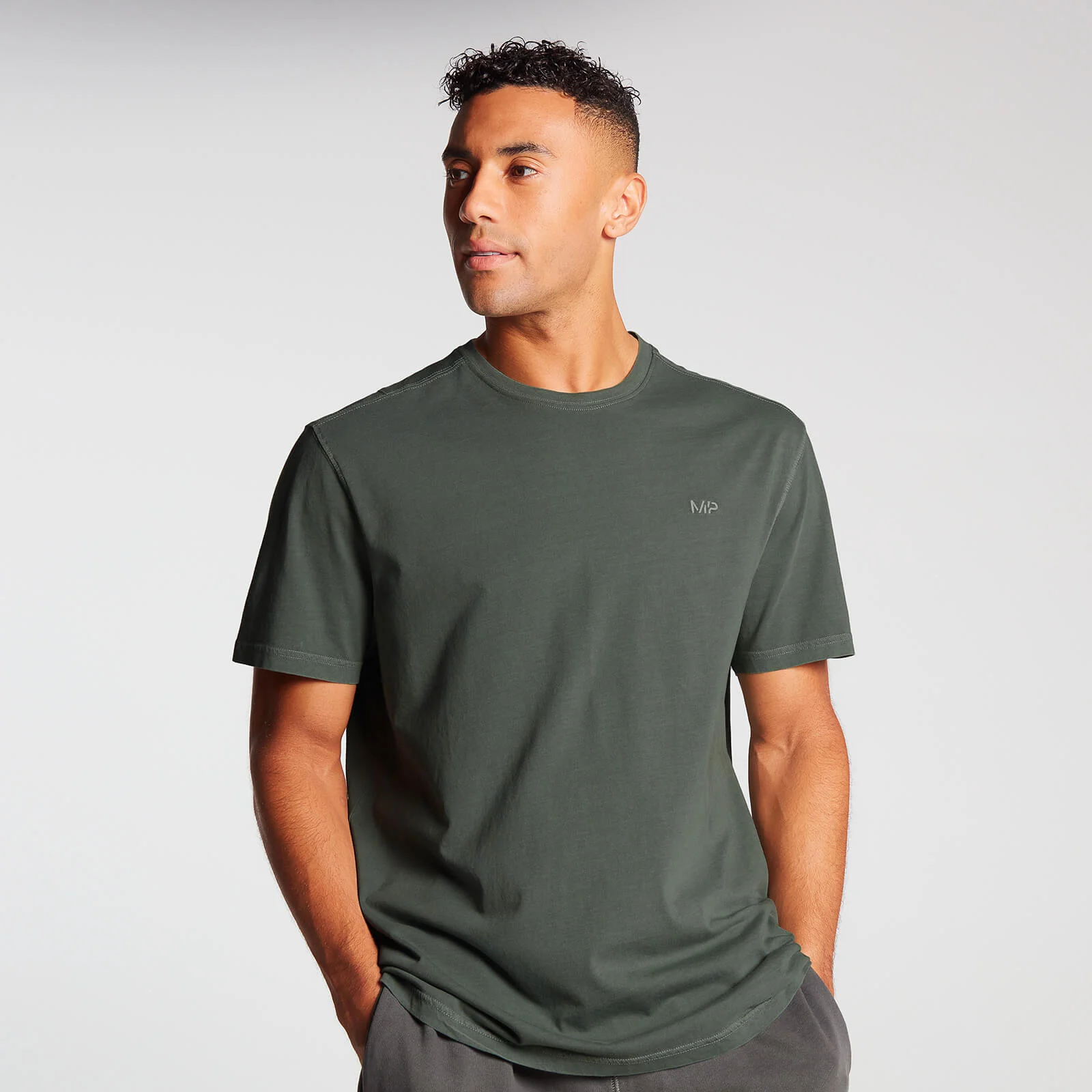 MP Men's Training Short Sleeve Oversized T-Shirt - Vine Leaf - XXS Obraz 1