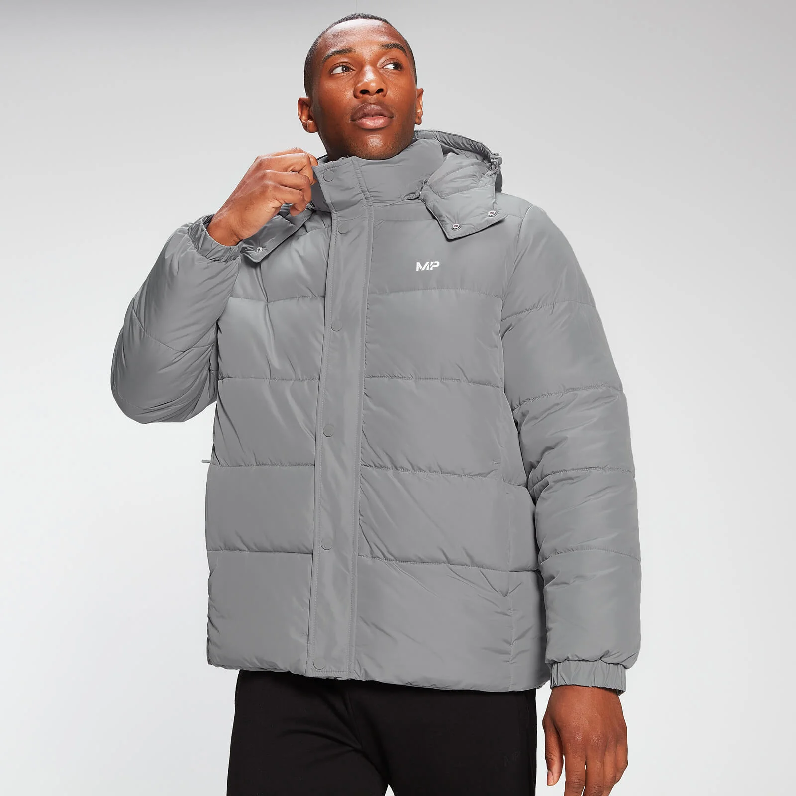 MP Men's Essential Puffer Jacket - Storm - XXS Obraz 1
