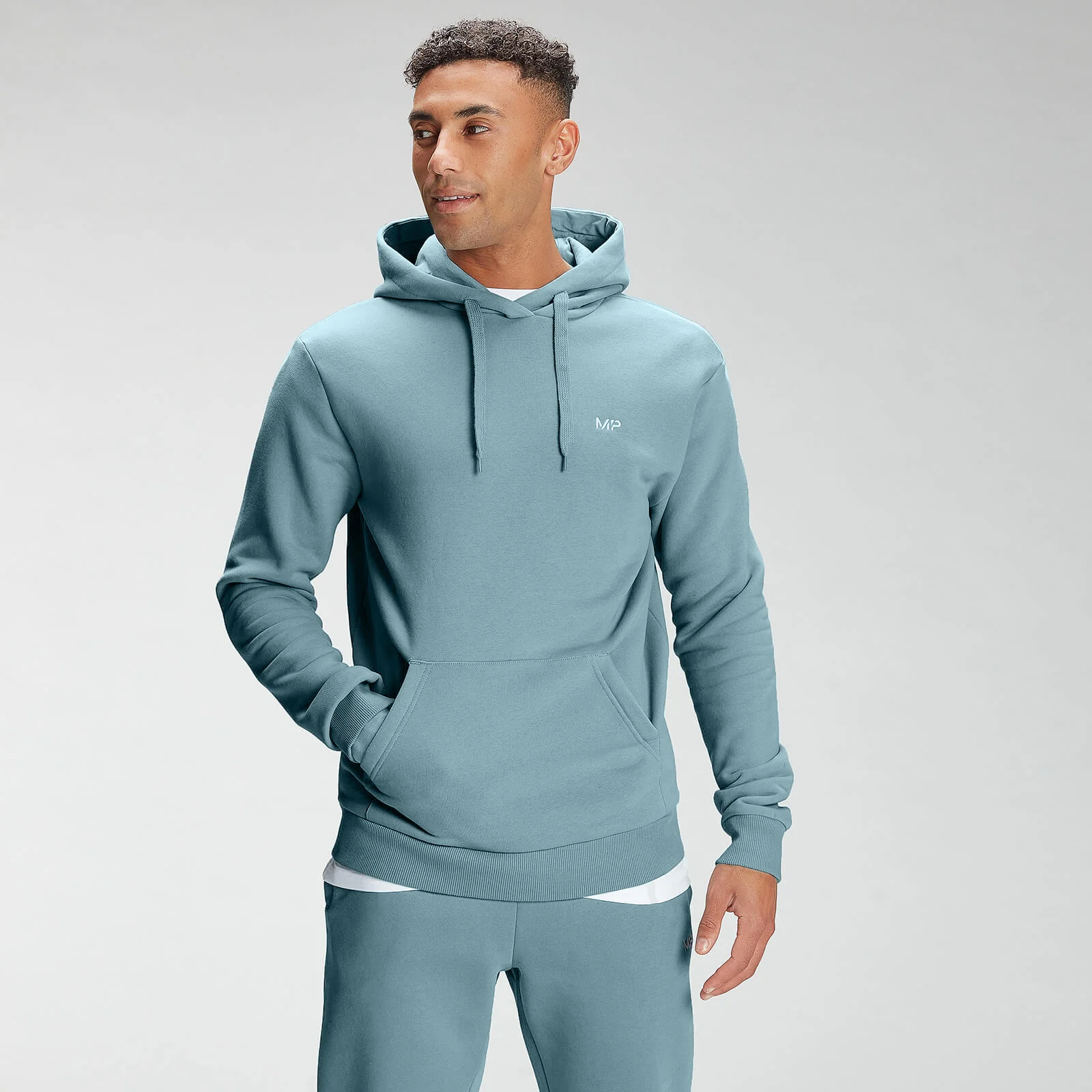 MP Men's Rest Day Hoodie - Ice Blue - XXS Obraz 1