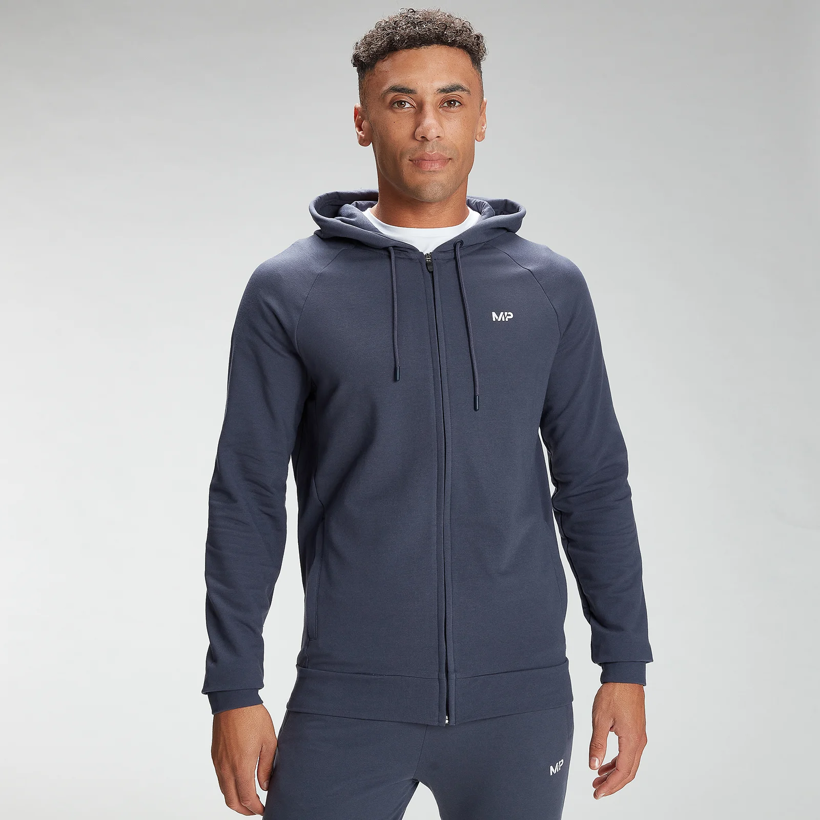 MP Men's Form Zip Up Hoodie - Graphite - XXS Obraz 1