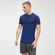 Męski T-shirt bezszwowy z krótkim rękawem z kolekcji Essentials – Intense Blue Marl