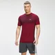 Męski T-shirt bezszwowy z krótkim rękawem z kolekcji Essentials – Wine Marl