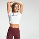 MP Women's Adapt Camo Logo Crop T-Shirt - White
