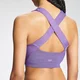Damski stanik sportowy ze skrzyżowanymi na plecach ramiączkami Repreve® z kolekcji Tempo MP – Deep Lilac