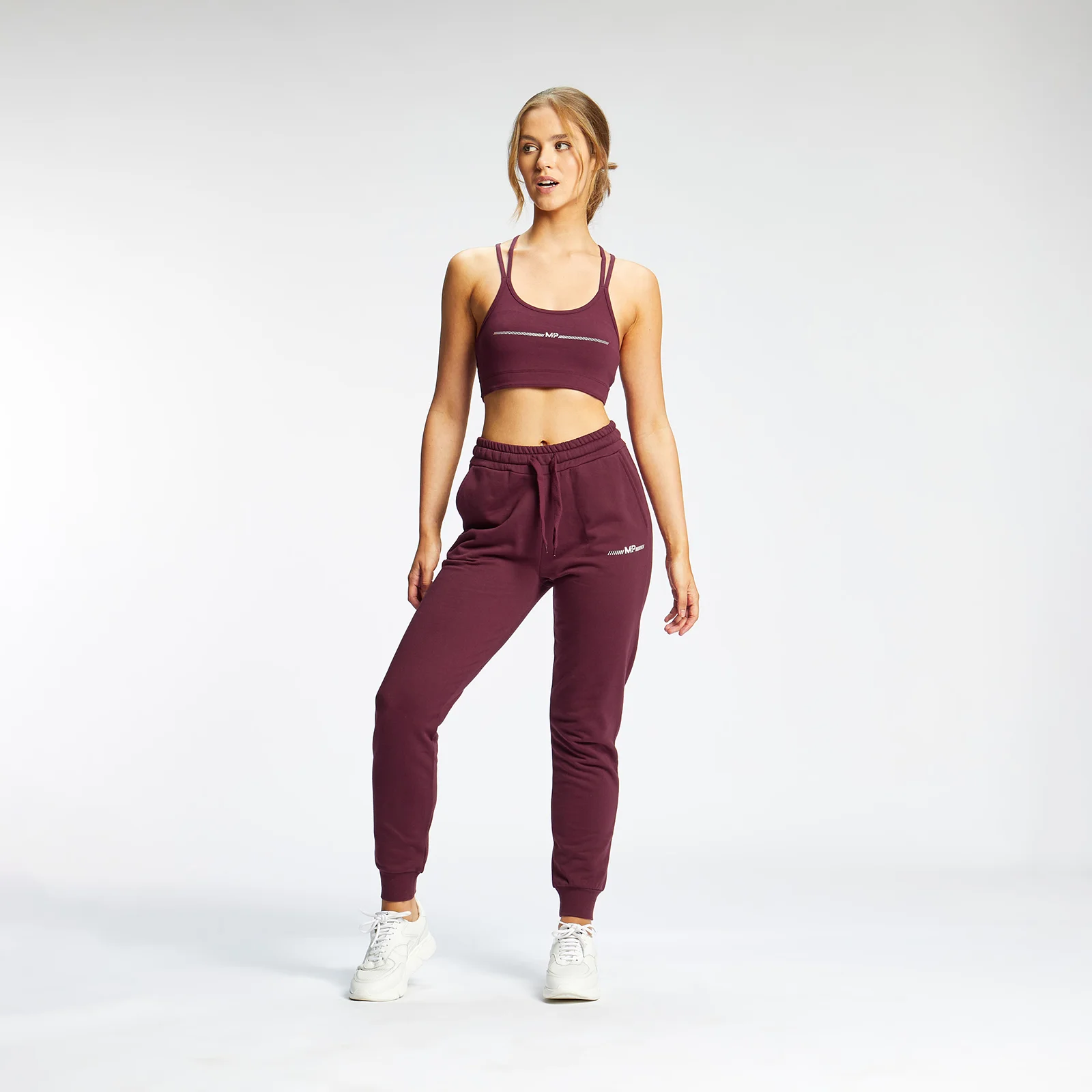 Damski stanik sportowy z kolekcji MP Mini Mark Graphic – Merlot - XXS Obraz 1