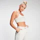 Damski stanik sportowy z kolekcji MP Mini Mark Graphic – Light Grey Marl