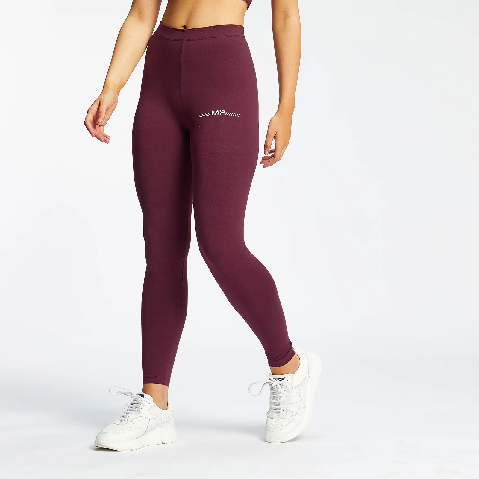 Damskie legginsy z kolekcji MP Mini Mark Graphic – Merlot - XXS Obraz 1