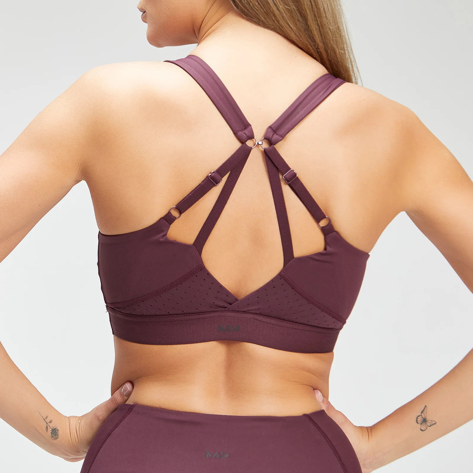 Damski stanik sportowy z kolekcji MP Power Ultra – Port/czarny - XXS Obraz 1