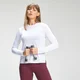 Damski T-shirt z długim rękawem z kolekcji MP Power Ultra – biały/Cloud