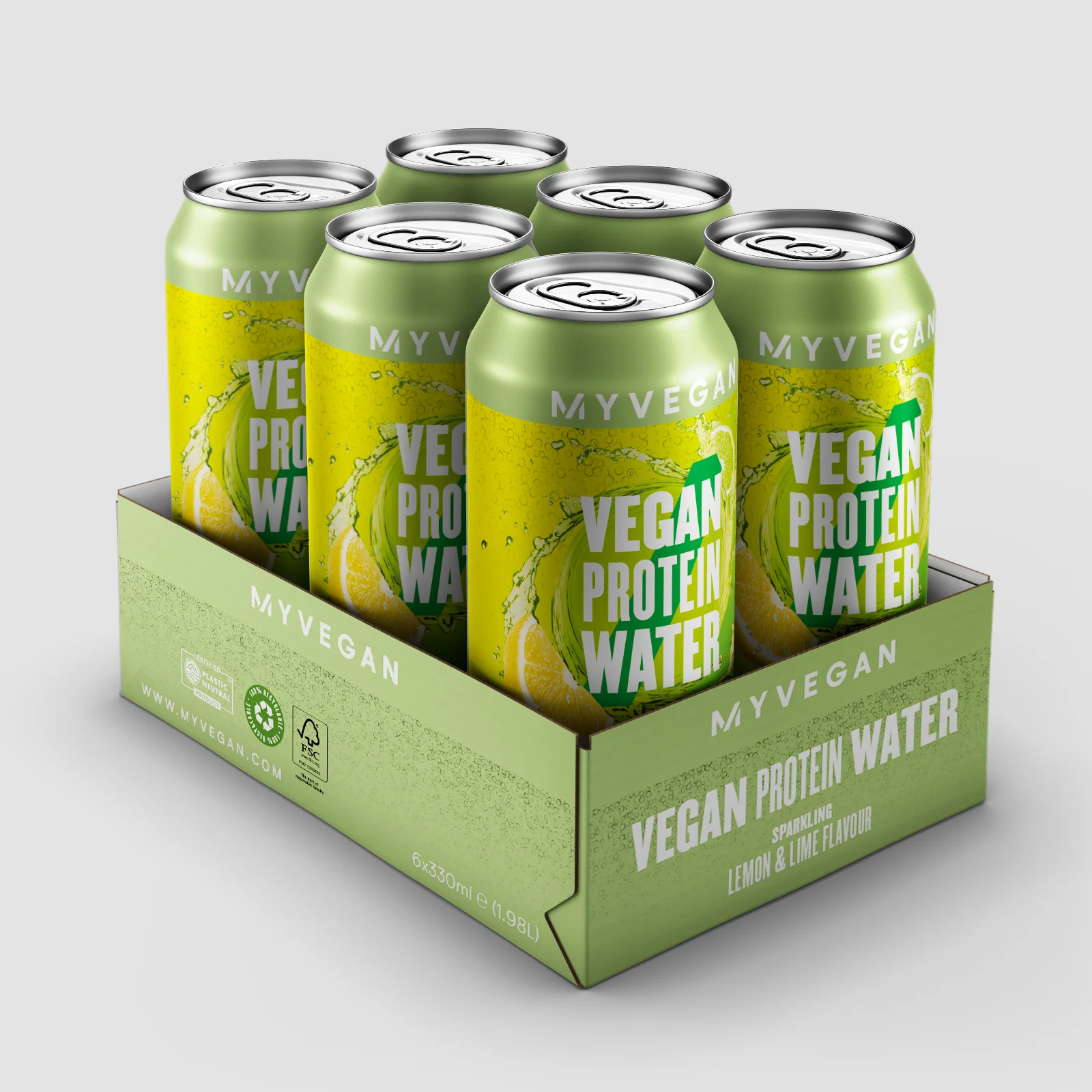 Vegan Sparkling Protein Water - Lemon Lime Obraz 1