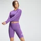 Damska krótka koszulka treningowa Dry-Tech z długim rękawem z kolekcji Essentials MP – Deep Lilac