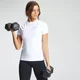 Damski T-shirt treningowy o dopasowanym kroju z kolekcji Essentials MP – biały