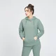 Damska bluza z kapturem z kolekcji Essentials MP – bladozielona