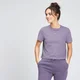 Damski krótki T-shirt z kolekcji Essentials MP – Smokey Purple