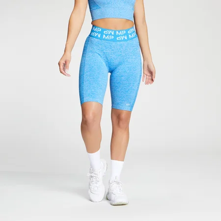 Damskie spodenki rowerowe z kolekcji Curve MP – jasnoniebieskie