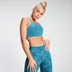 Damski stanik sportowy z plecami racerback z kolekcji MP Training – Ocean Blue