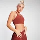 Damski stanik sportowy z plecami racerback z kolekcji MP Training – Rust