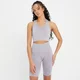 Damski bezszwowy stanik sportowy z kolekcji MP Composure – Smokey Purple