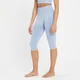 Damskie bezszwowe legginsy Capri z kolekcji MP Composure – Blue Sky
