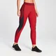 Damskie legginsy z kolekcji MP Engage z blokiem kolorów – Danger/Wine