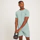 Męski T-shirt treningowy z krótkimi rękawami z kolekcji MP Linear Mark Graphic – Ice Blue