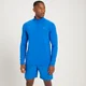 Męska bluza treningowa z suwakiem ¼ z kolekcji MP Linear Mark Graphic – True Blue