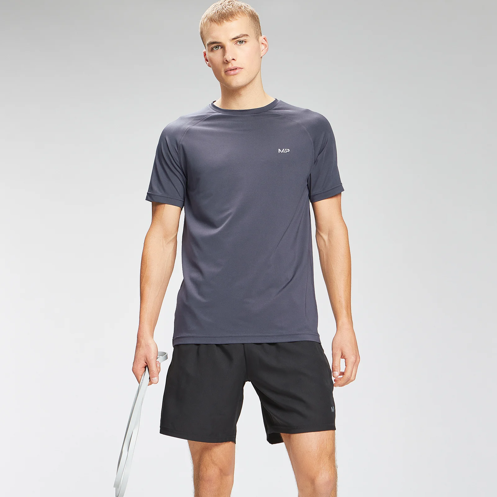 MP Men's Repeat Graphic Training Short Sleeve T-Shirt - Graphite - XXS Obraz 1