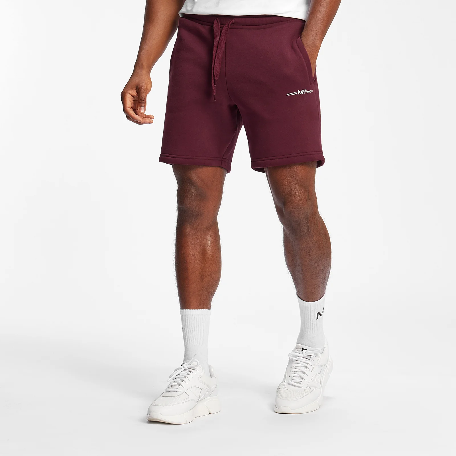 MP Men's Mini Mark Graphic Shorts - Merlot - XXS Obraz 1