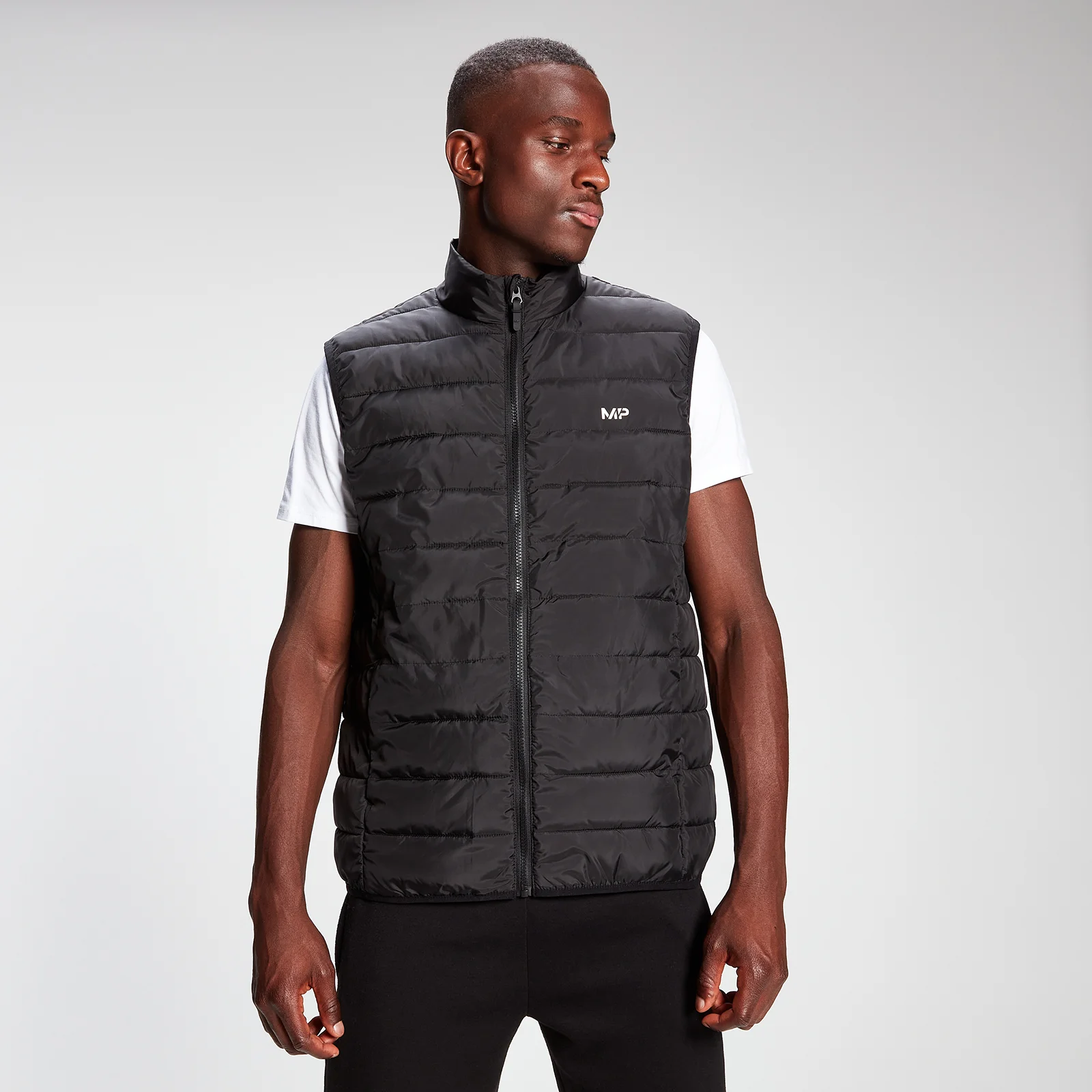 MP Men's Lightweight Gilet - Black - XXS Obraz 1